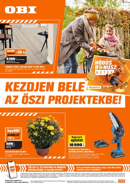 Aktuális OBI akciós újság