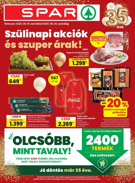 Aktuális Spar akciós újság