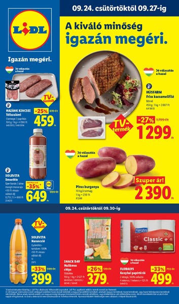 Aktuális Lidl akciós újság