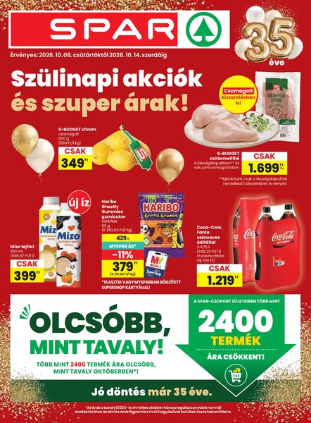 Aktuális Spar akciós újság