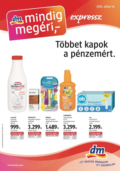 Aktuális dm akciós újság