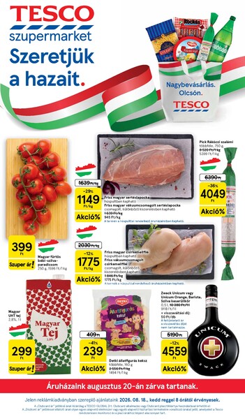 Aktuális Tesco akciós újság