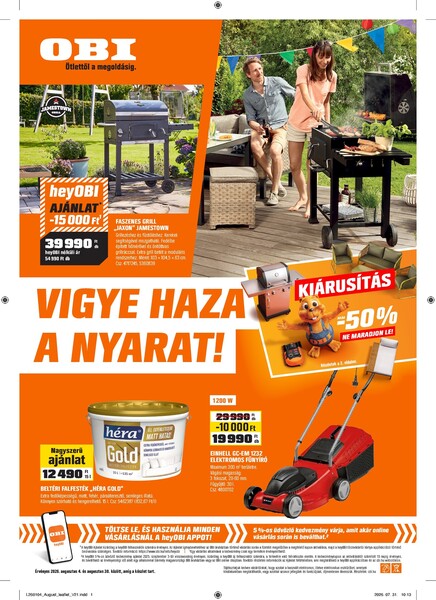 Aktuális OBI akciós újság