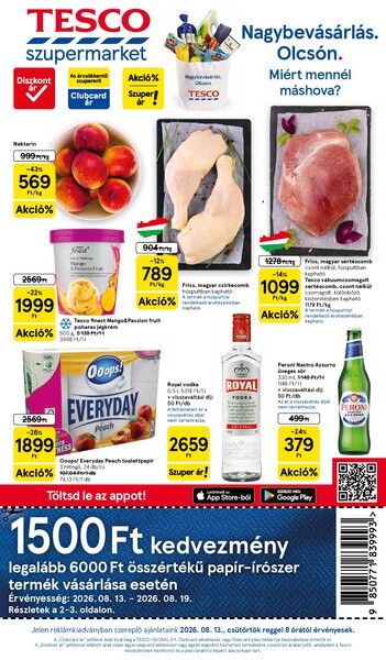 Aktuális Tesco akciós újság
