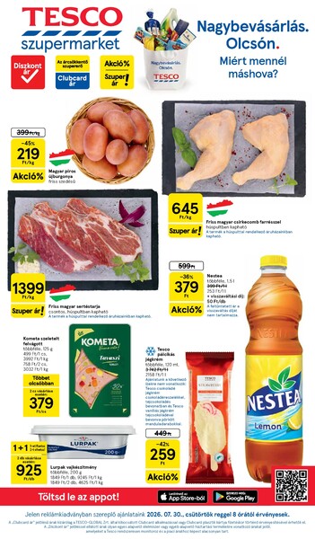 Aktuális Tesco akciós újság